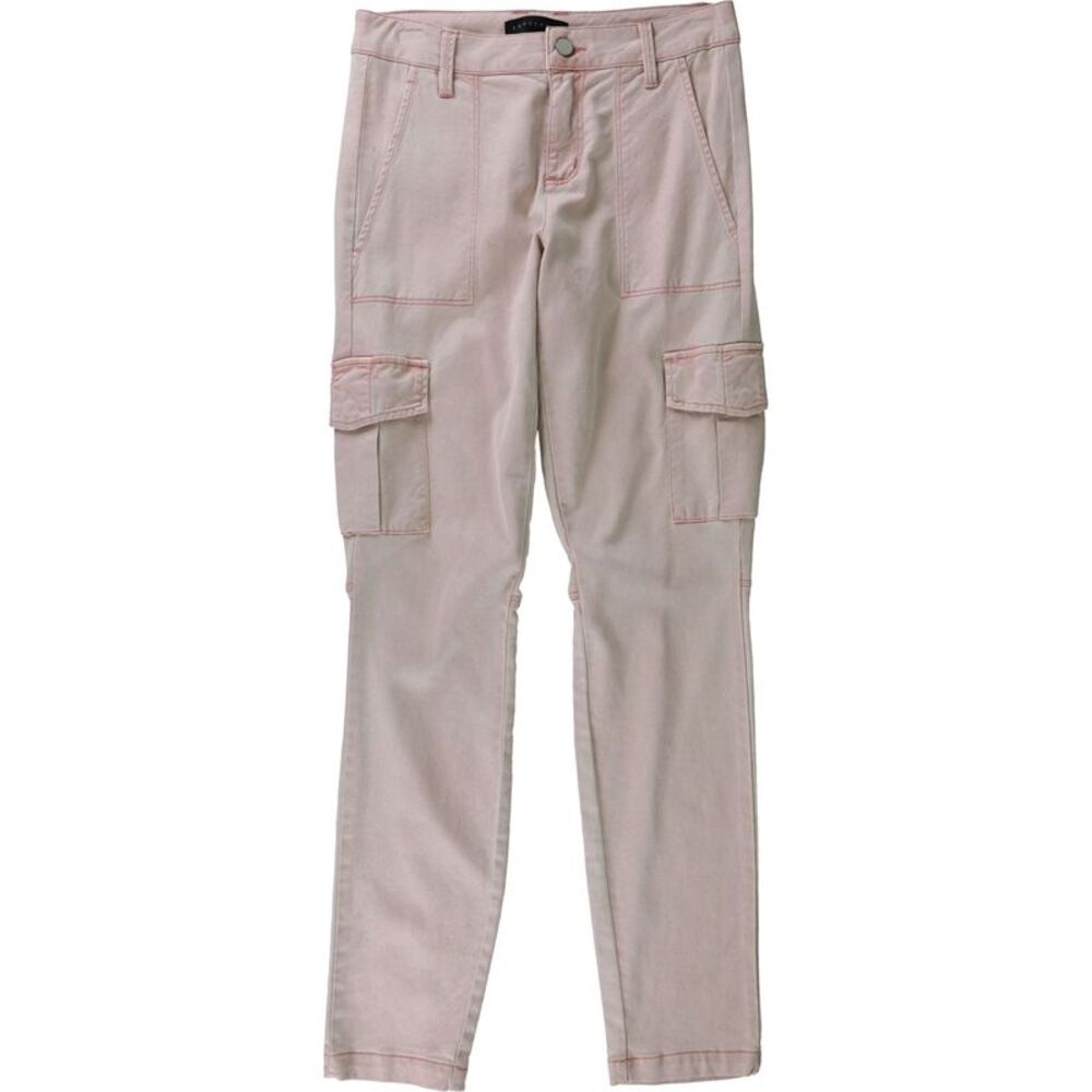 Sanctuary Clothing Womens Basic Straight Leg Cargo Casual Pants, Pink, 26, DM